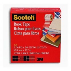 CINTA P/LIBROS SCOTCH 3M 50.8X13.7 MOD. 845-200, 1 PIEZA EN CAJA 