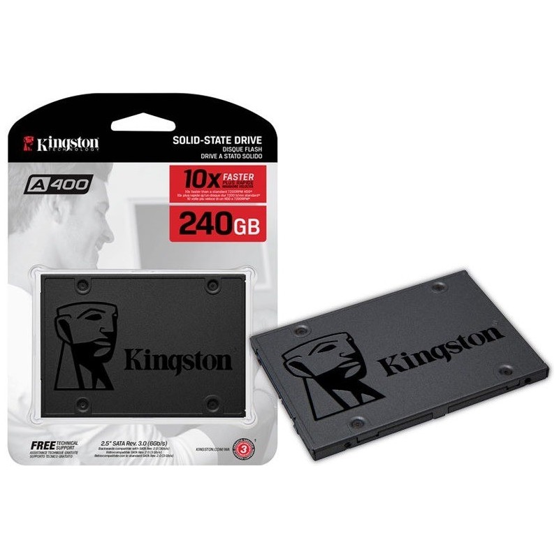 UNIDAD DE ESTADO SOLIDO KINGSTON A400 240GB SATAIII 2.5" 7MM 