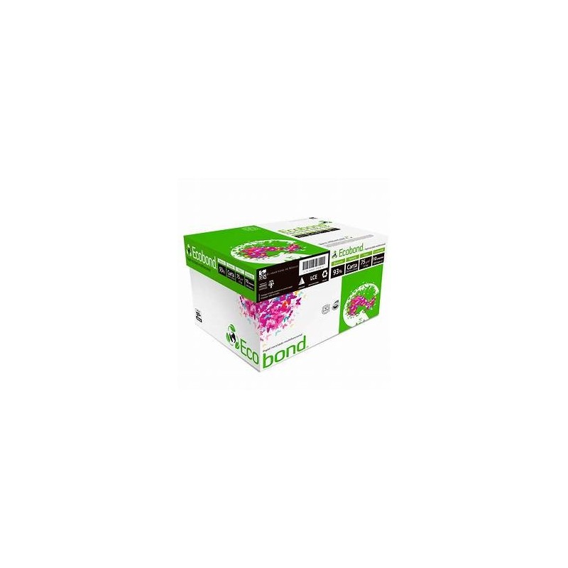 PAPEL ECOBOND CARTA DE 75GRS C-/93% DE BLANCURA CAJA C-/ 5 MILLARES