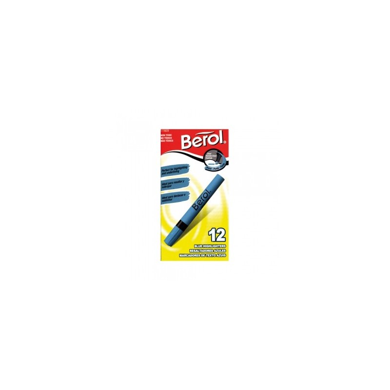 MARCATEXTOS AZUL BEROL CAJA CON 12 PZAS 