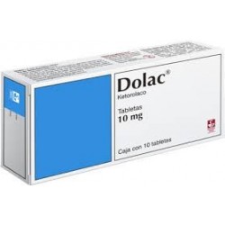 DOLAC TAB 10MG CAJ C/10 KETOROLACO TROMETAMINA 10MG 