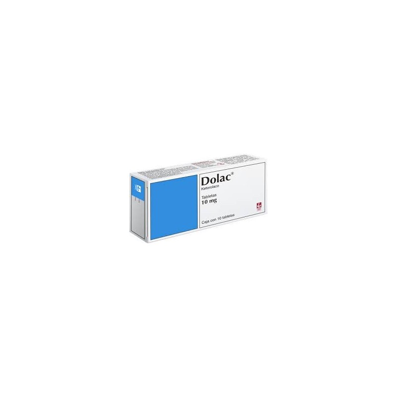 DOLAC TAB 10MG CAJ C/10 KETOROLACO TROMETAMINA 10MG 